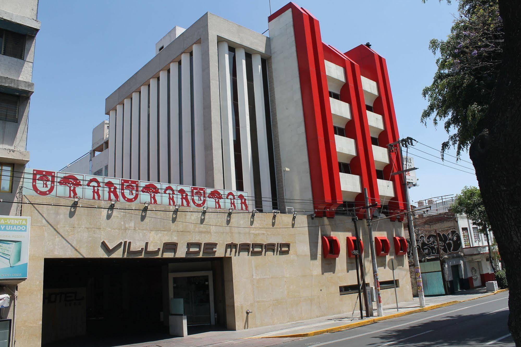 Hotel Villa De Madrid Мексико Сити Екстериор снимка